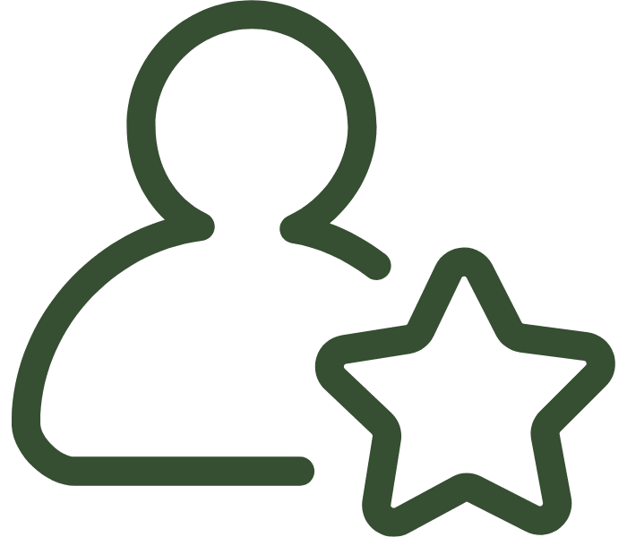 homme et étoile sur fond transparent