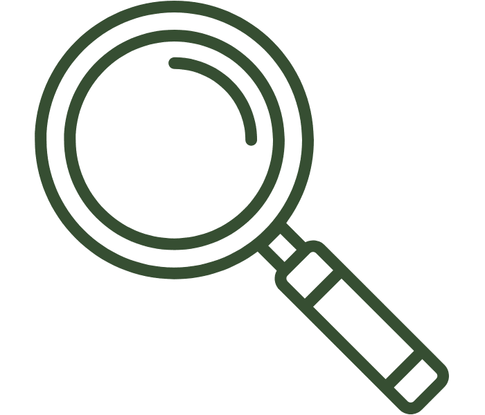 loupe sur fond transparent