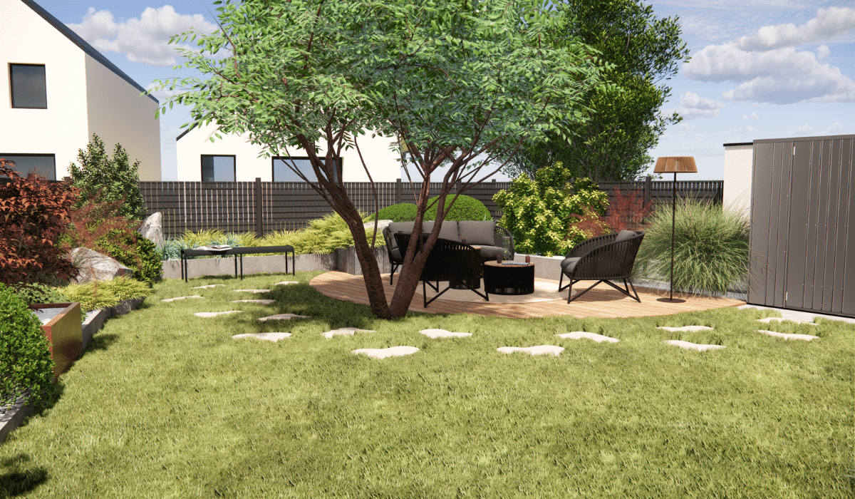 Aménagement de jardin 3D à Saint jean de Linières (4)