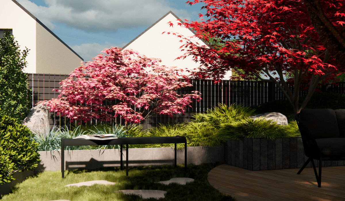 Aménagement de jardin 3D à Saint jean de Linières (6)