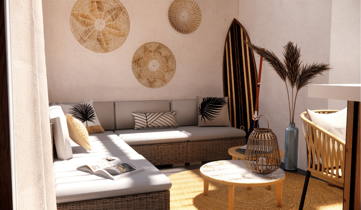 Banquette de bar 3D au Teich