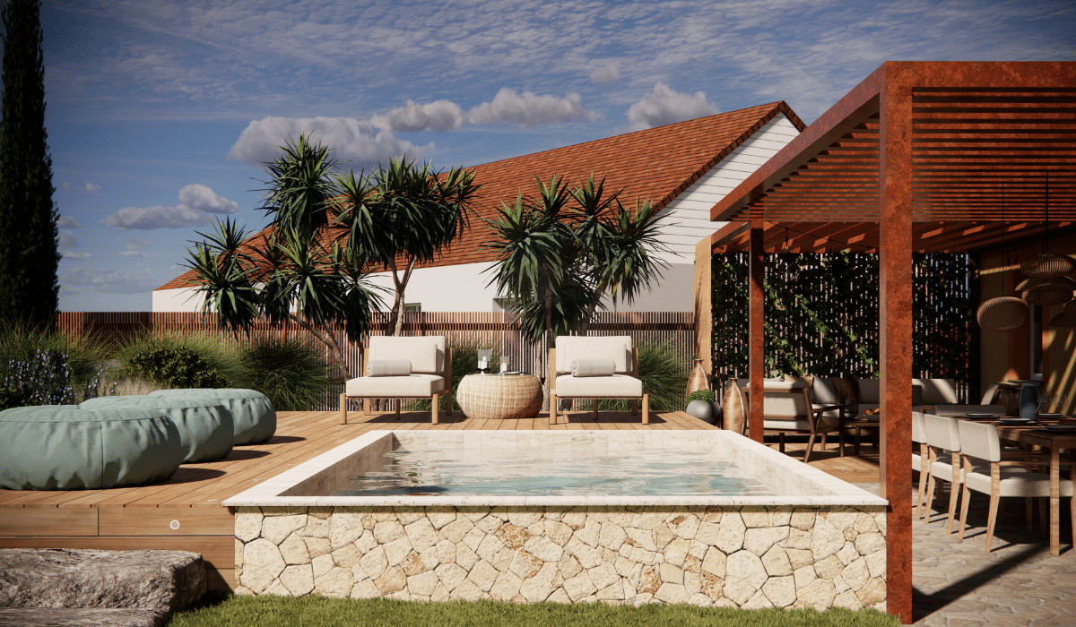 Maison 3D avec piscine La Milesse