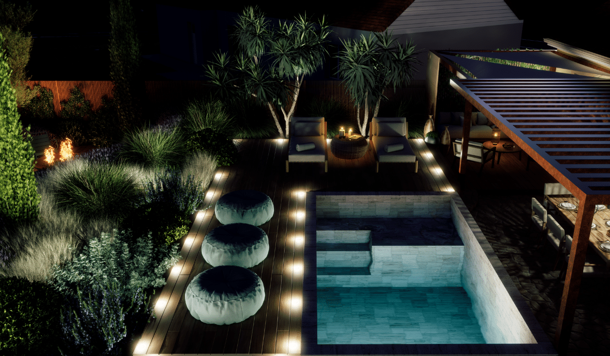 Piscine 3D de nuit La Milesse