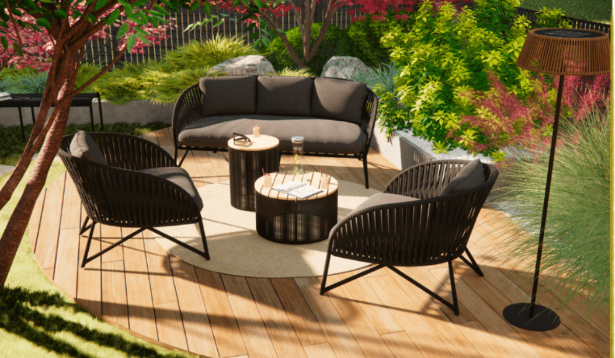 Salon de jardin 3D à Saint jean de Linières