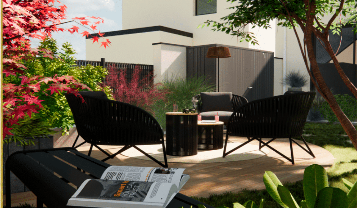 Terrasse 3D à Saint jean de Linières