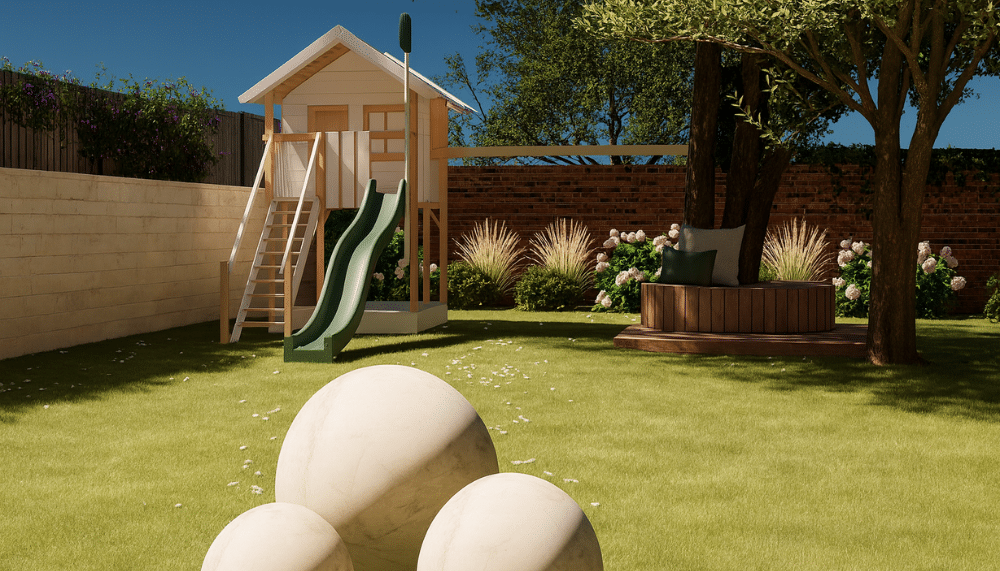 jardin aménagé 3D