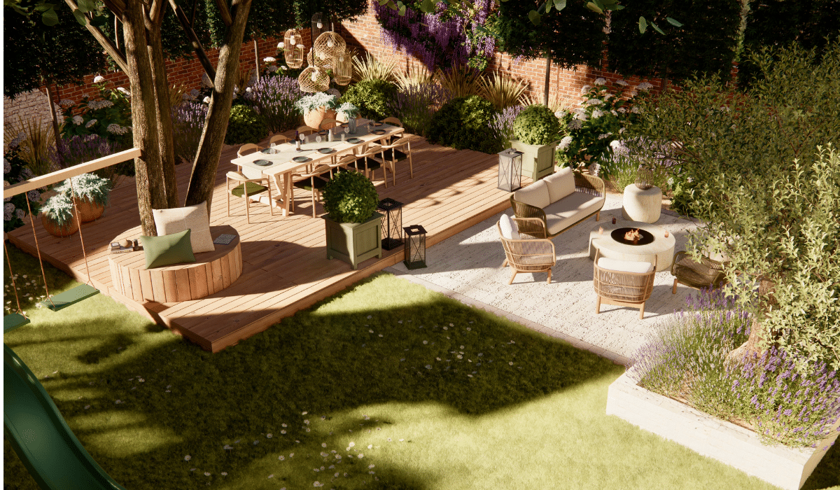 jardin design 3D Compiègne